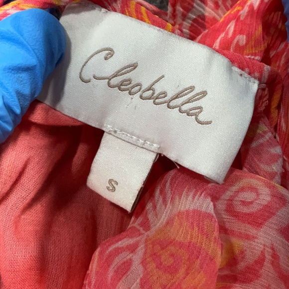 Cleobella Hannah Maxi Dress In Blossom Floral Block Print, Pink - Size S - Picture 8 of 9